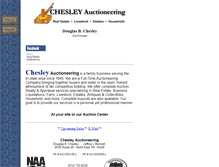 Tablet Screenshot of chesleyauctioneering.com